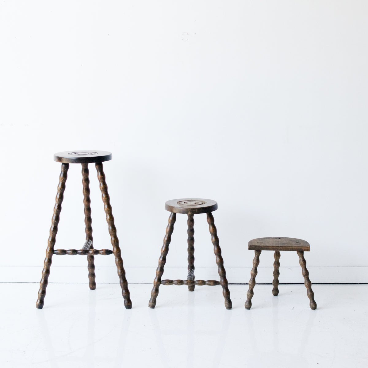Vintage Tripod Stool - elsie green - furniture