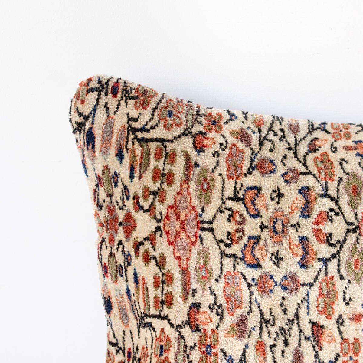 Vintage Tufted Rug Pillow | Croix - elsie green - textiles