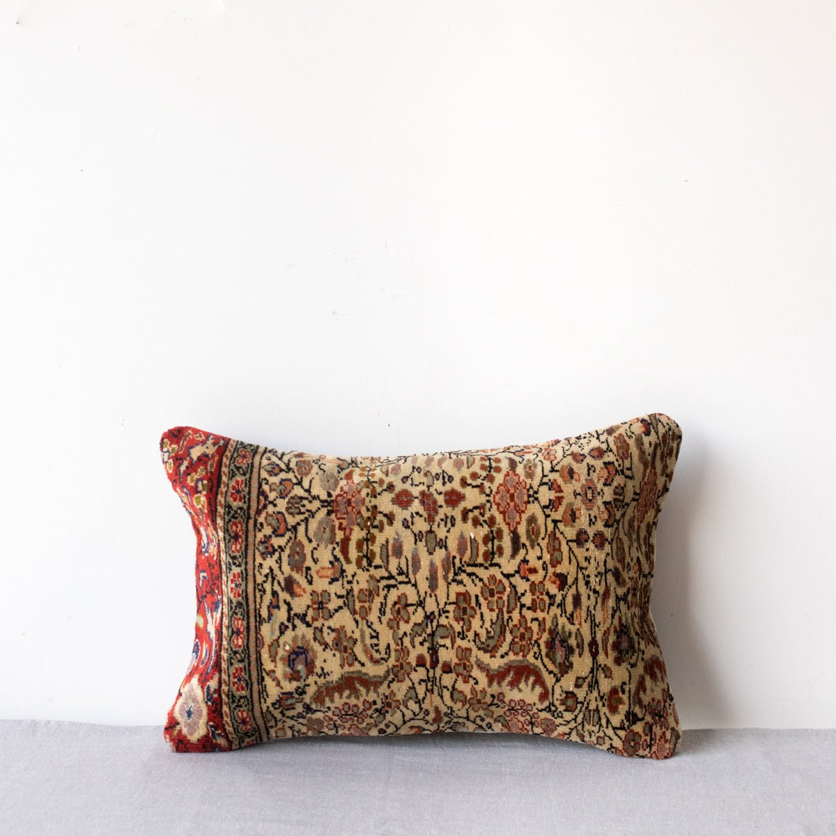Vintage Tufted Rug Pillow | Croix - elsie green - textiles