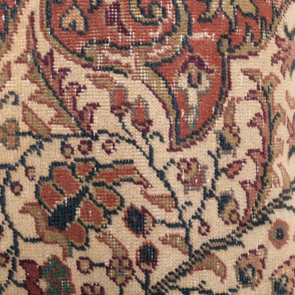 Vintage Tufted Rug Pillow | Millau - elsie green - textiles