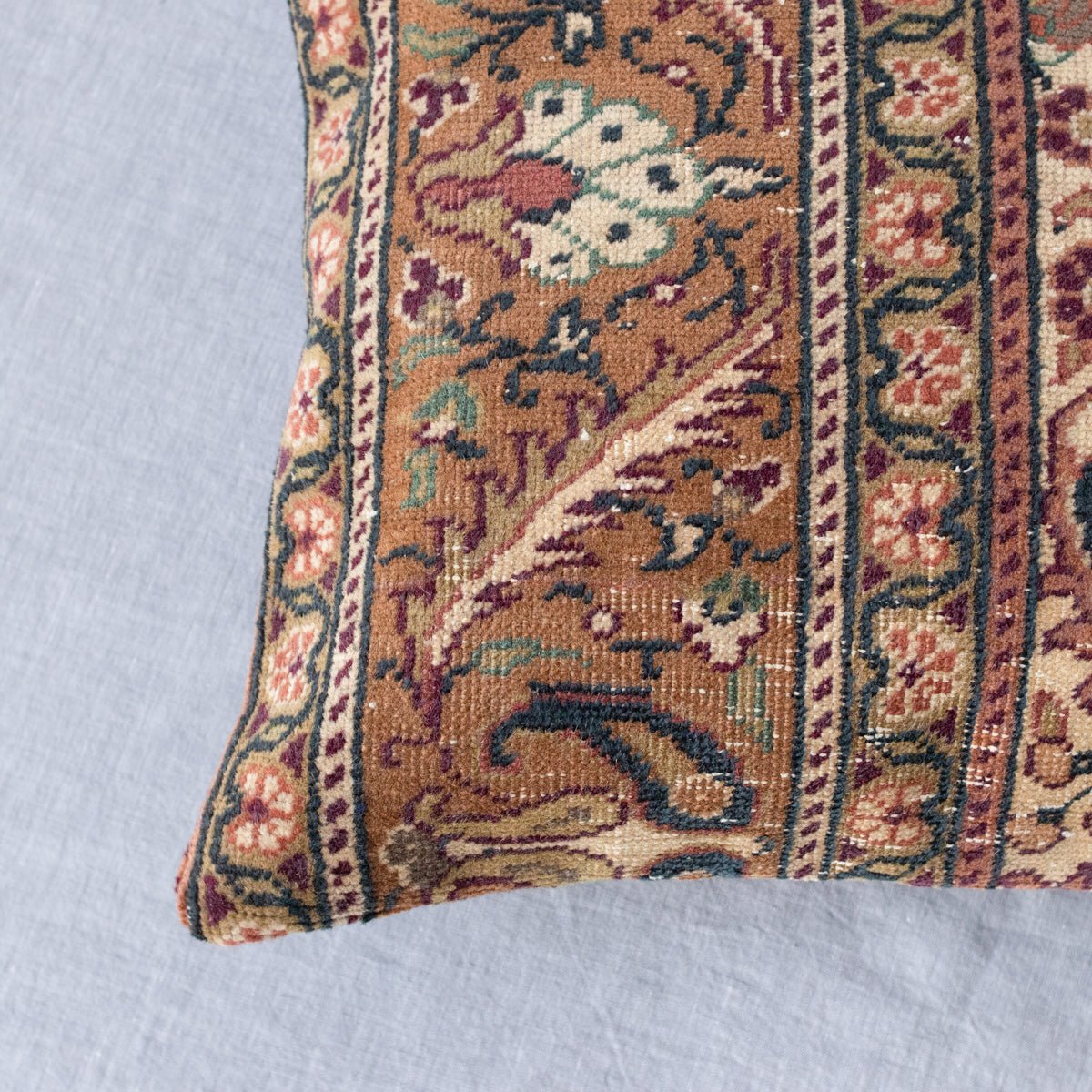 Vintage Tufted Rug Pillow | Millau - elsie green - textiles