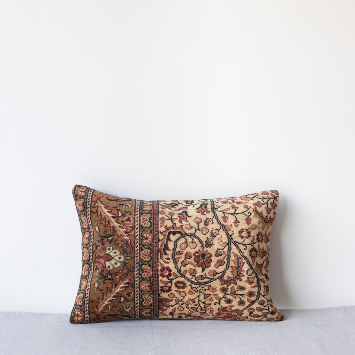Vintage Tufted Rug Pillow | Millau - elsie green - textiles
