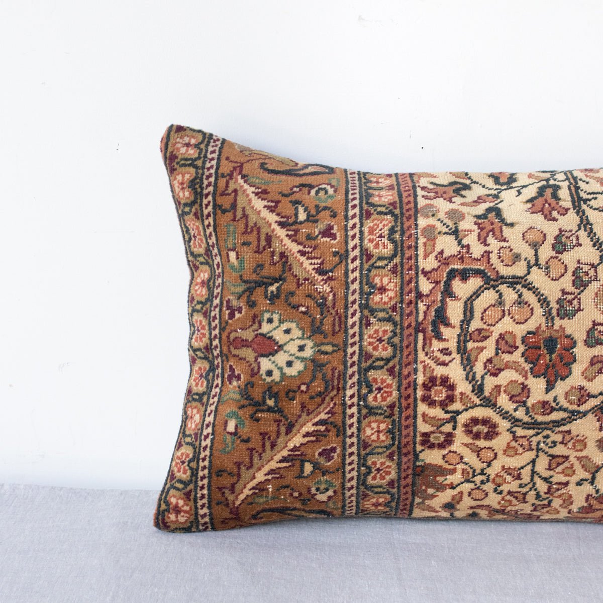 Vintage Tufted Rug Pillow | Millau - elsie green - textiles