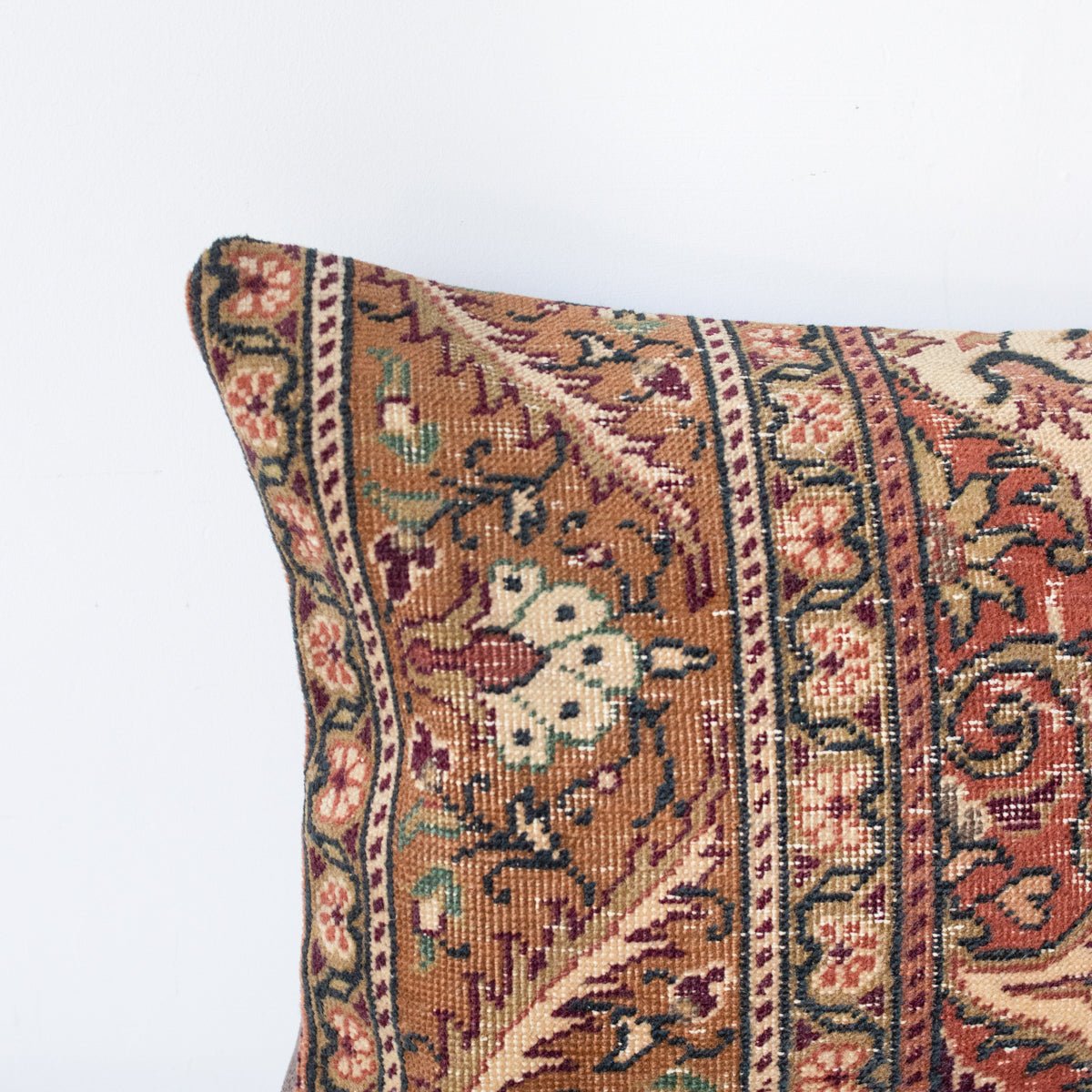 Vintage Tufted Rug Pillow | Millau - elsie green - textiles