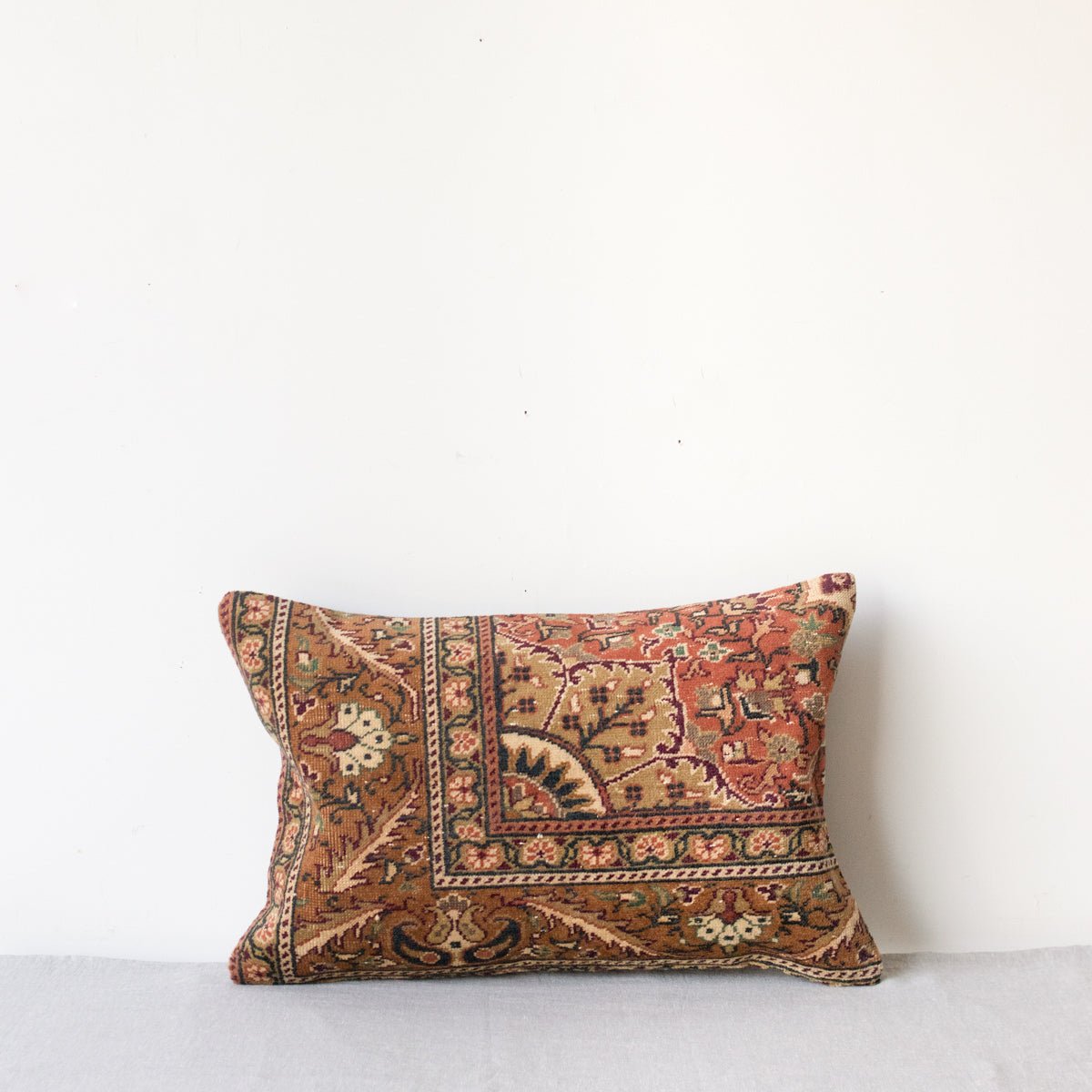 Vintage Tufted Rug Pillow | Millau - elsie green - textiles