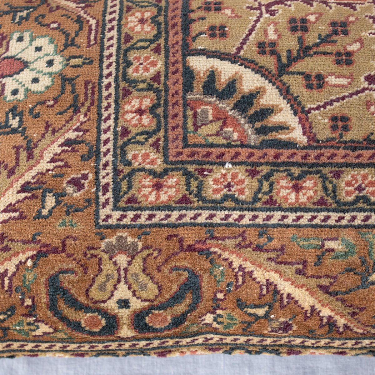 Vintage Tufted Rug Pillow | Millau - elsie green - textiles