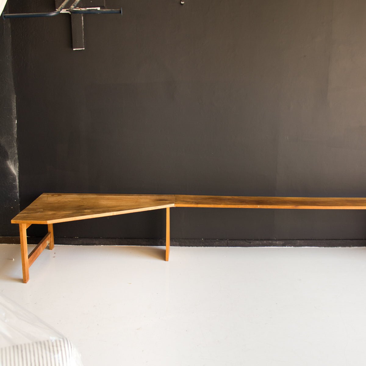 Vintage Walnut Banquette - elsie green - furniture