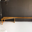 Vintage Walnut Banquette - elsie green - furniture