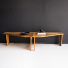 Vintage Walnut Banquette - elsie green - furniture