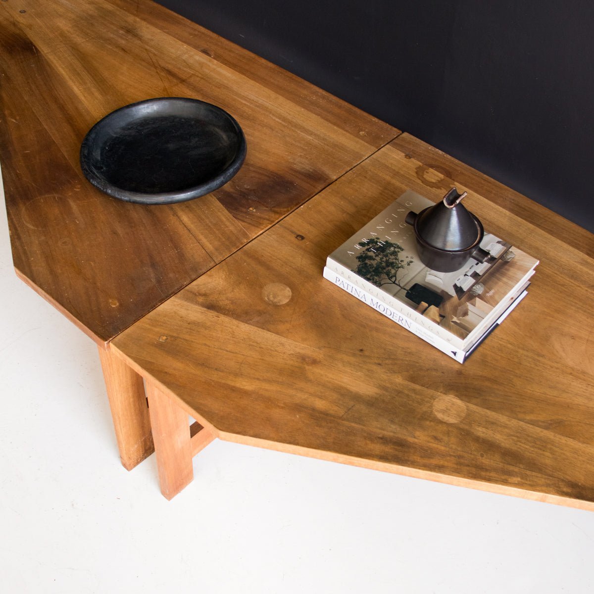 Vintage Walnut Banquette - elsie green - furniture
