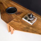 Vintage Walnut Banquette - elsie green - furniture