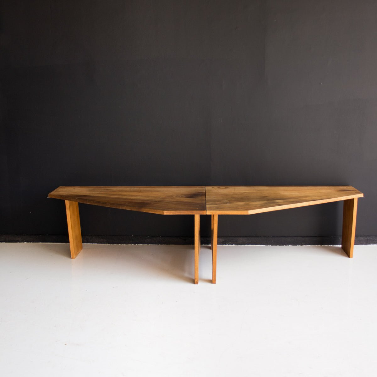 Vintage Walnut Banquette - elsie green - furniture