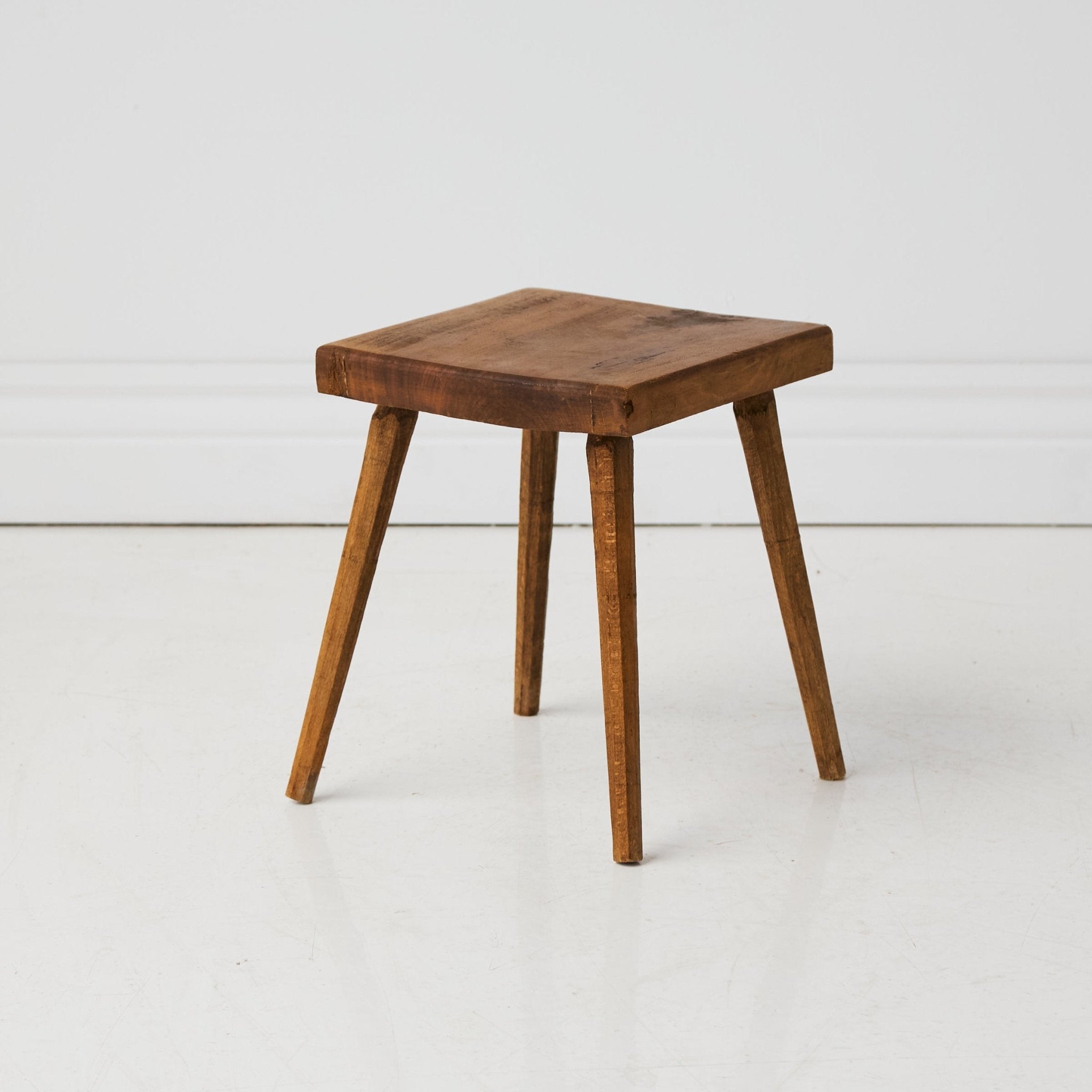 Vintage Walnut Stool - elsie green - furniture