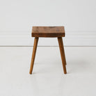 Vintage Walnut Stool - elsie green - furniture