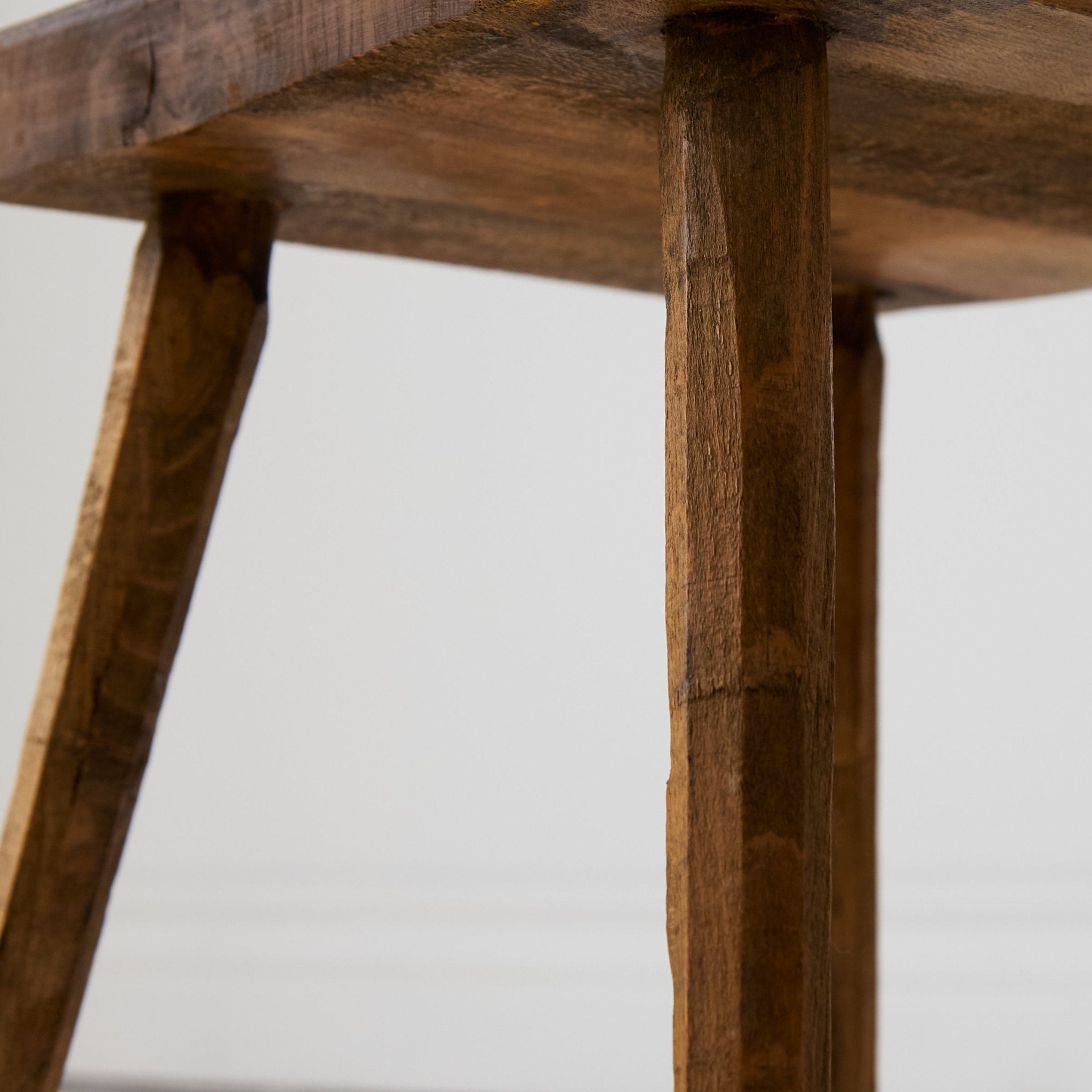 Vintage Walnut Stool - elsie green - furniture