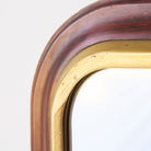 Vintage Wood and Brass Mirror - elsie green - decor