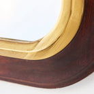 Vintage Wood and Brass Mirror - elsie green - decor