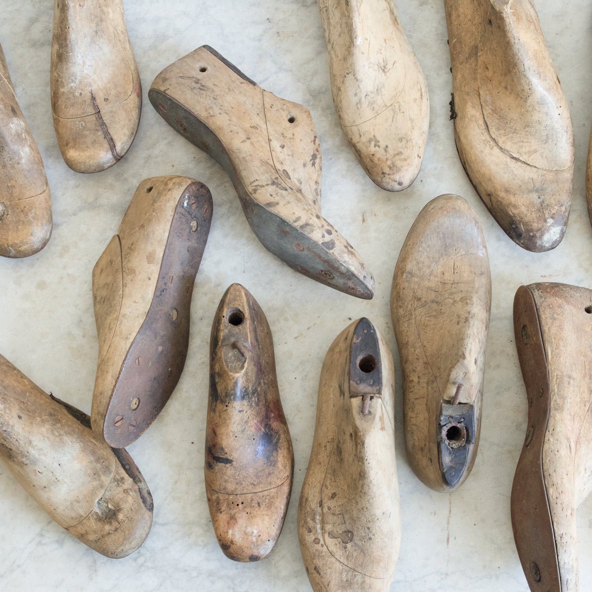 Vintage Wood Shoe Form - elsie green - decor