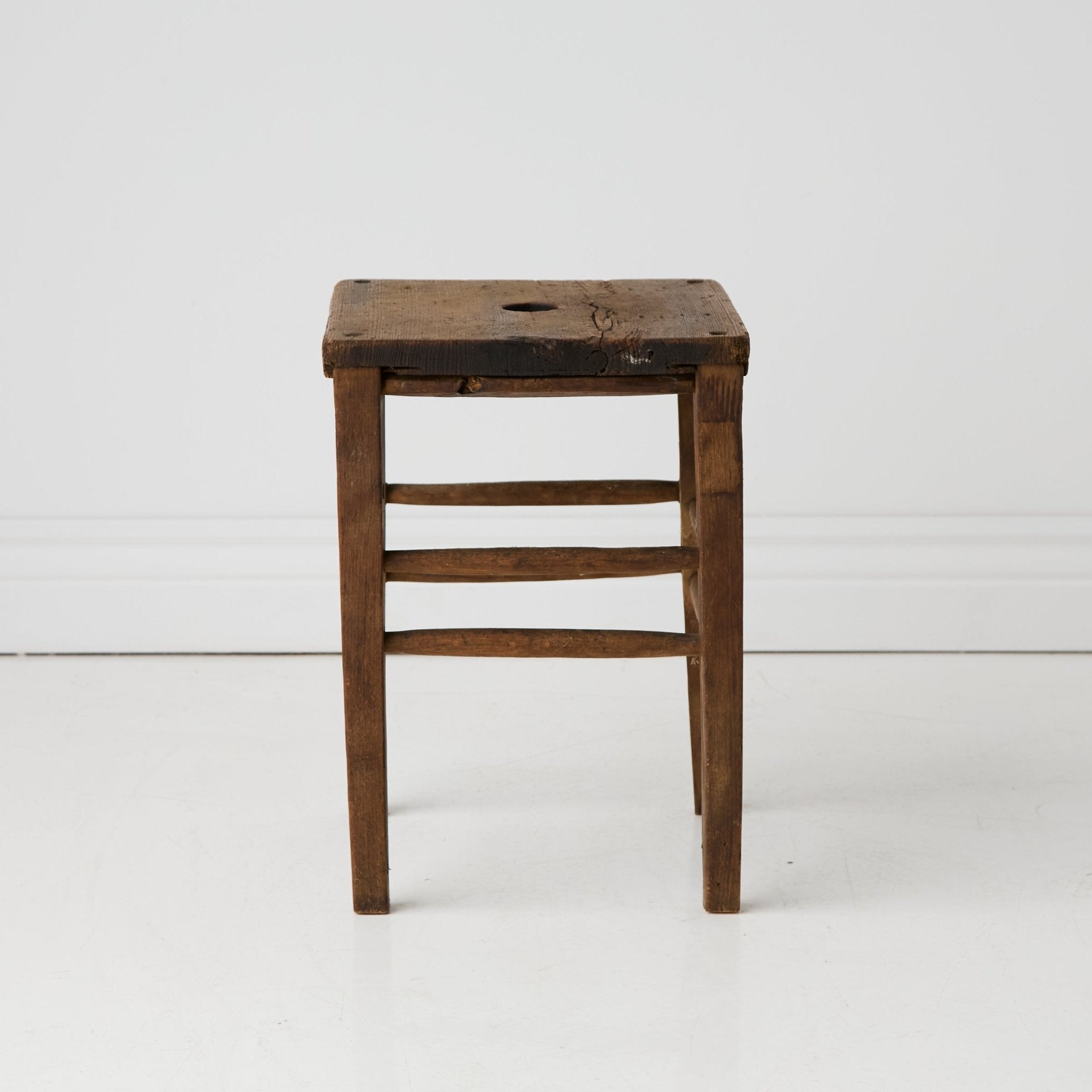 Vintage Wood Stool - elsie green - furniture