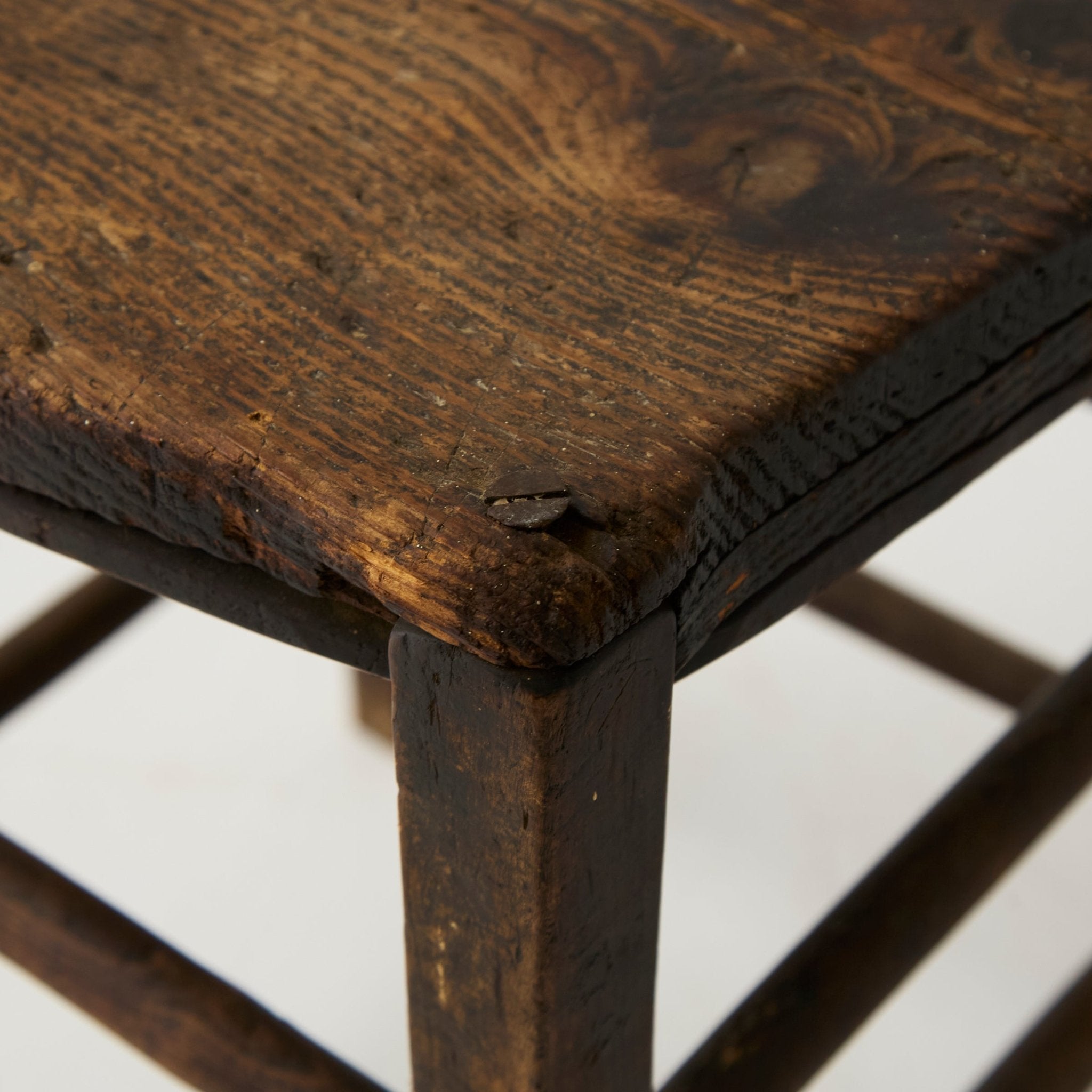 Vintage Wood Stool - elsie green - furniture