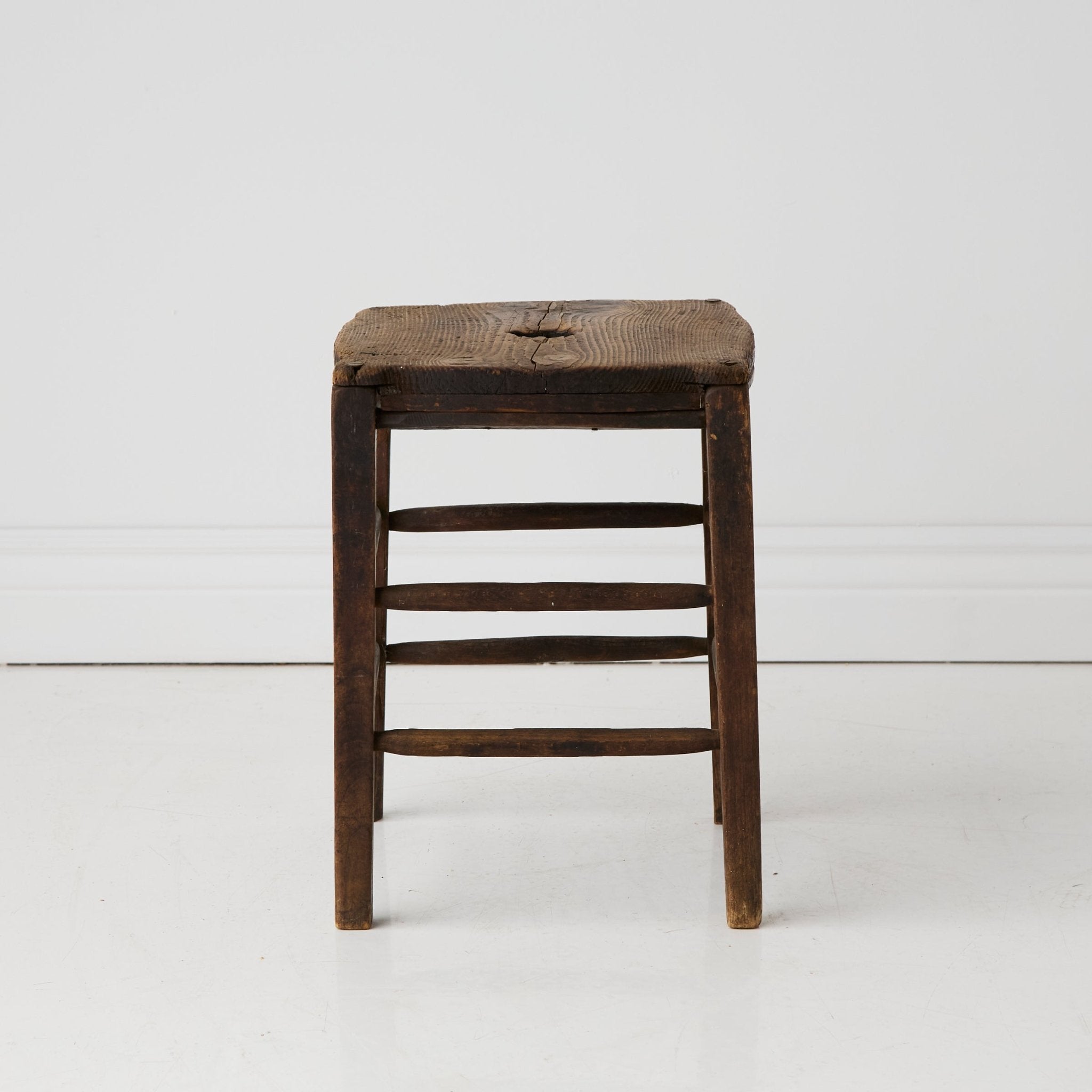 Vintage Wood Stool - elsie green - furniture