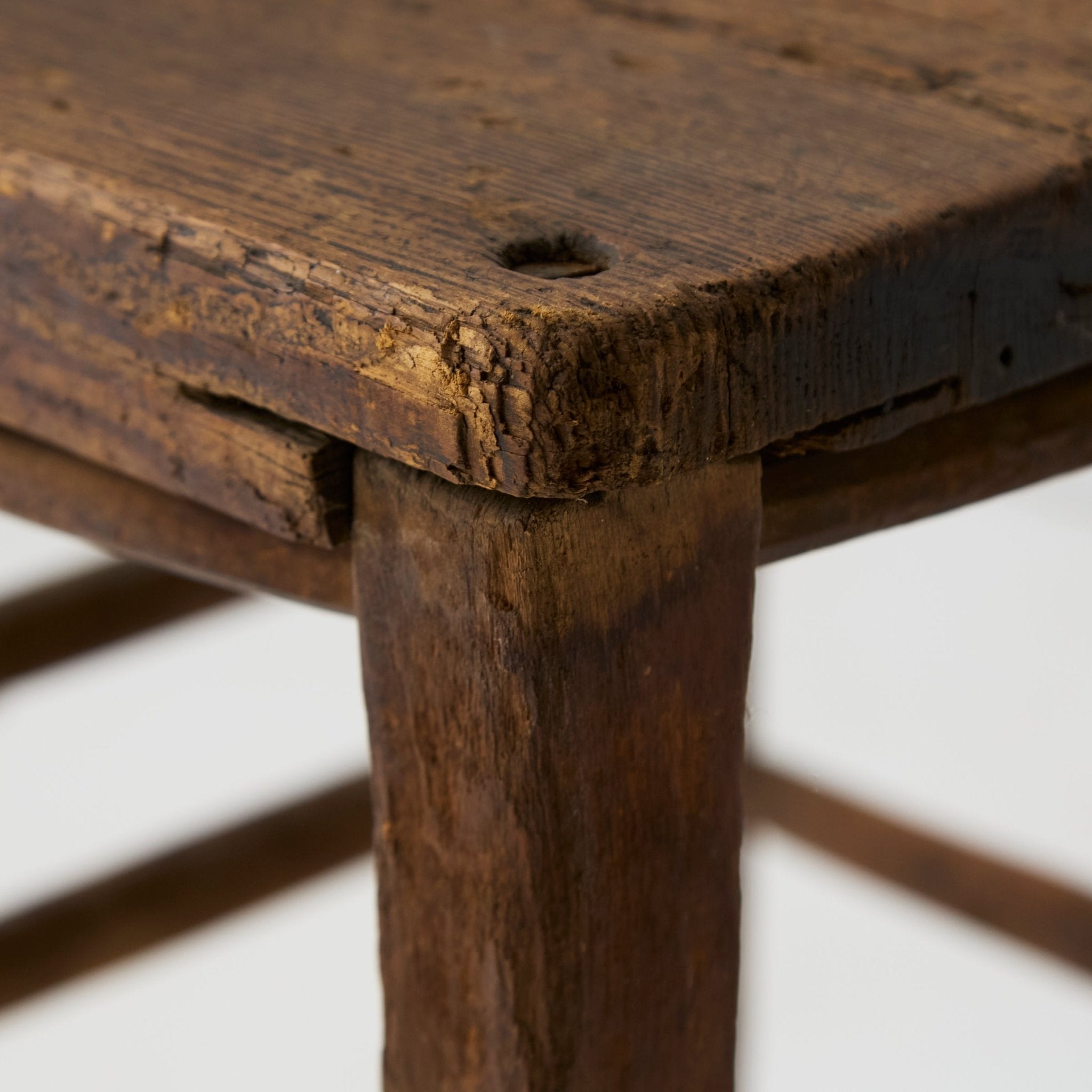 Vintage Wood Stool - elsie green - furniture