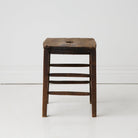 Vintage Wood Stool - elsie green - furniture