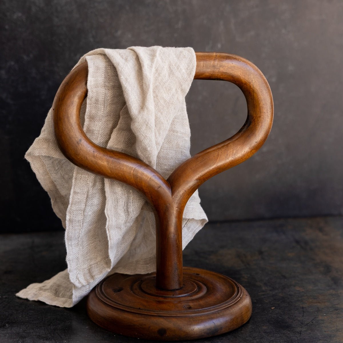 Vintage Wood Towel Ring - elsie green - decor