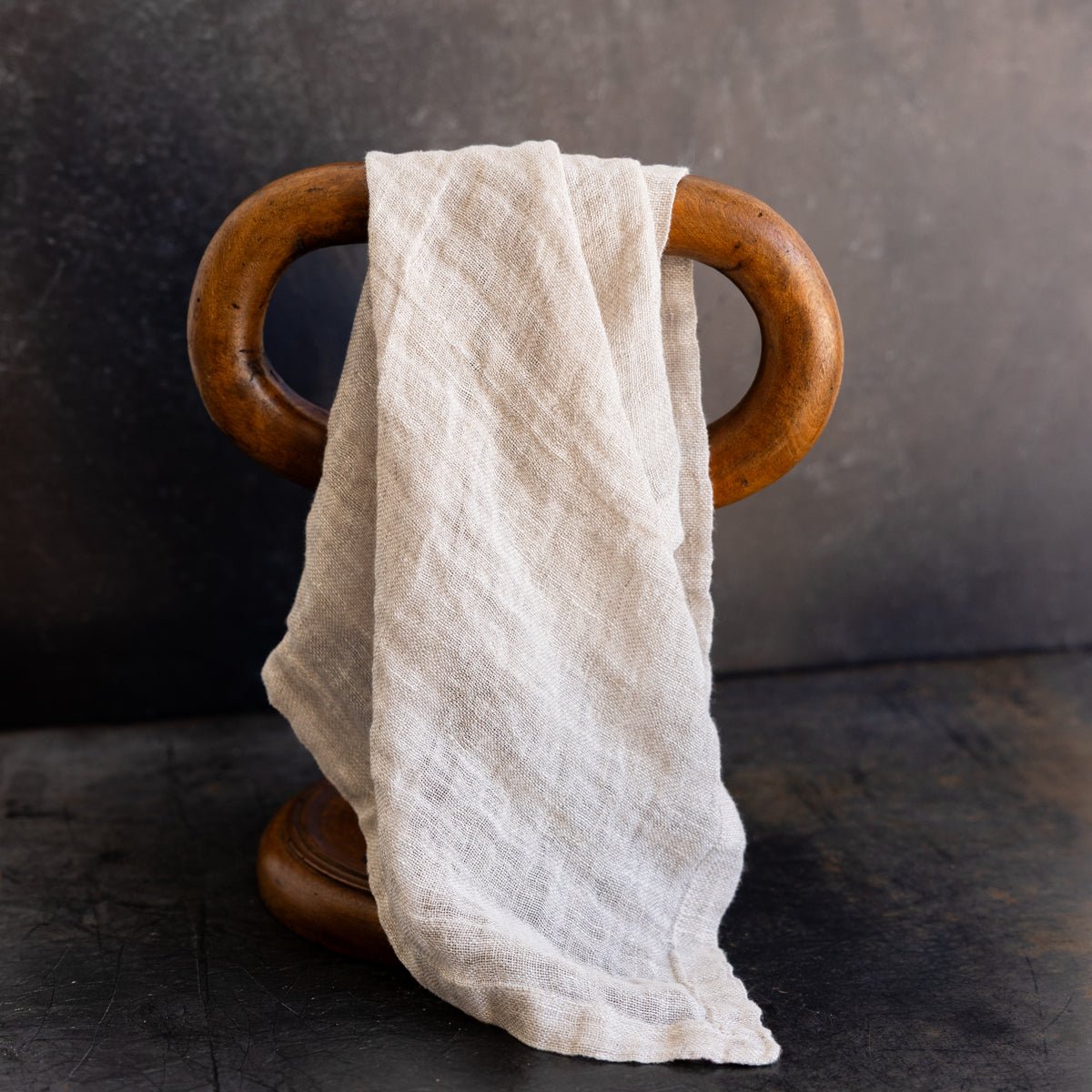 Vintage Wood Towel Ring - elsie green - decor