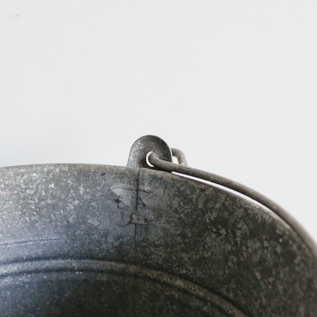 Vintage Zinc Bucket - elsie green - decor