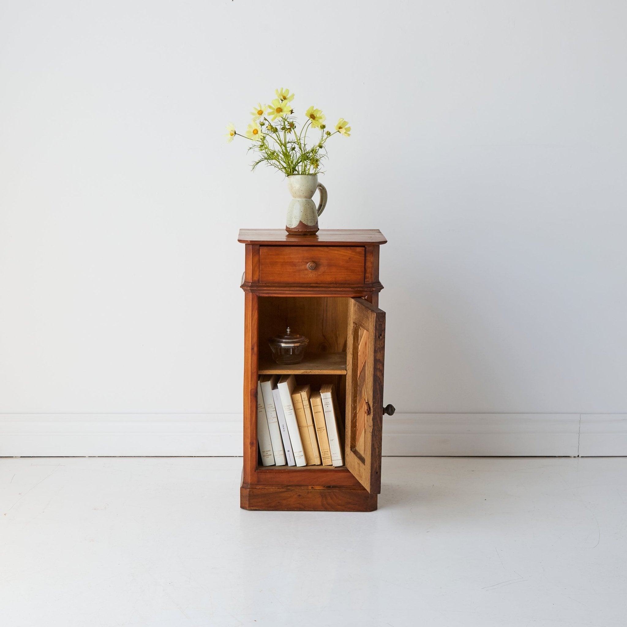 Walnut Bedside Table - elsie green - furniture