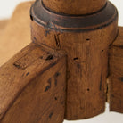 Walnut Pedestal Side Table - elsie green - furniture