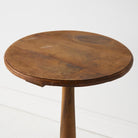 Walnut Pedestal Side Table - elsie green - furniture