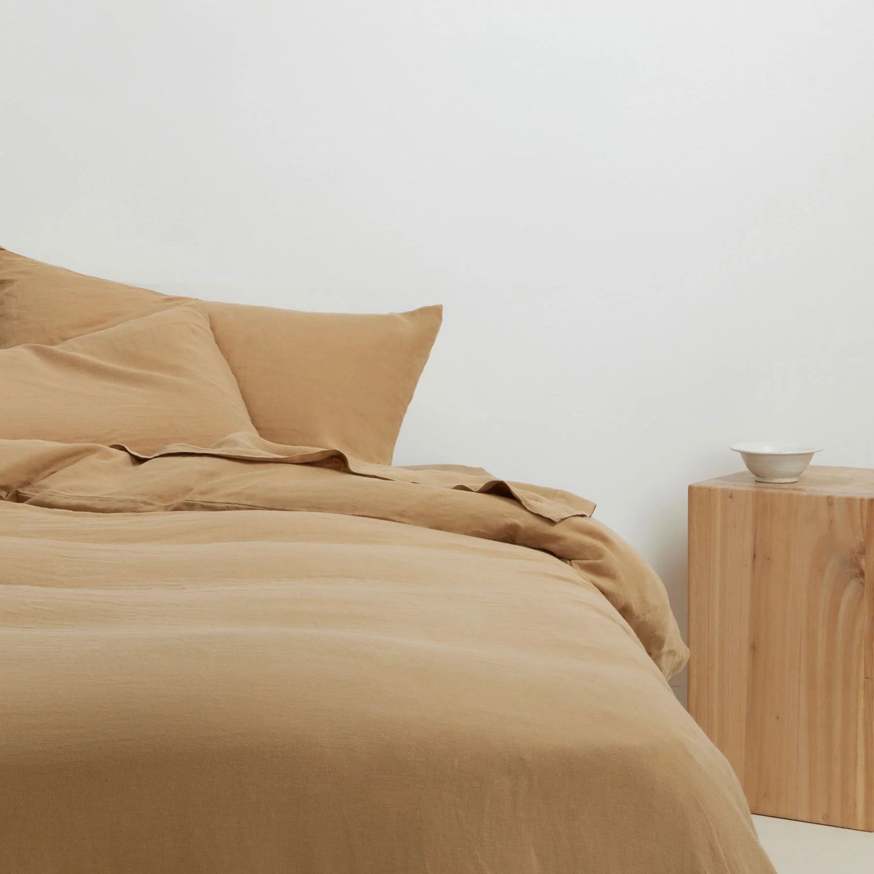 Washed Linen Duvet - elsie green - Textiles