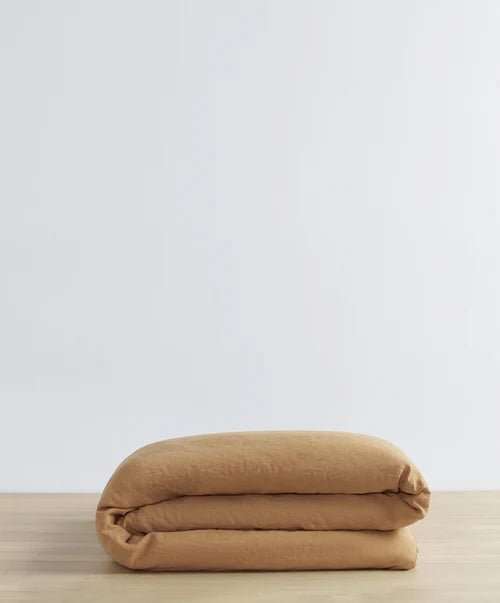 Washed Linen Duvet - elsie green - Textiles
