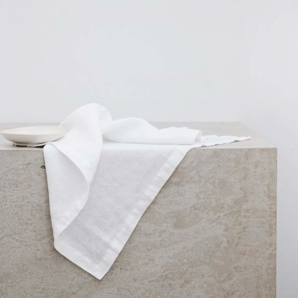 Washed Linen Napkin Set of 4 - elsie green - Textiles