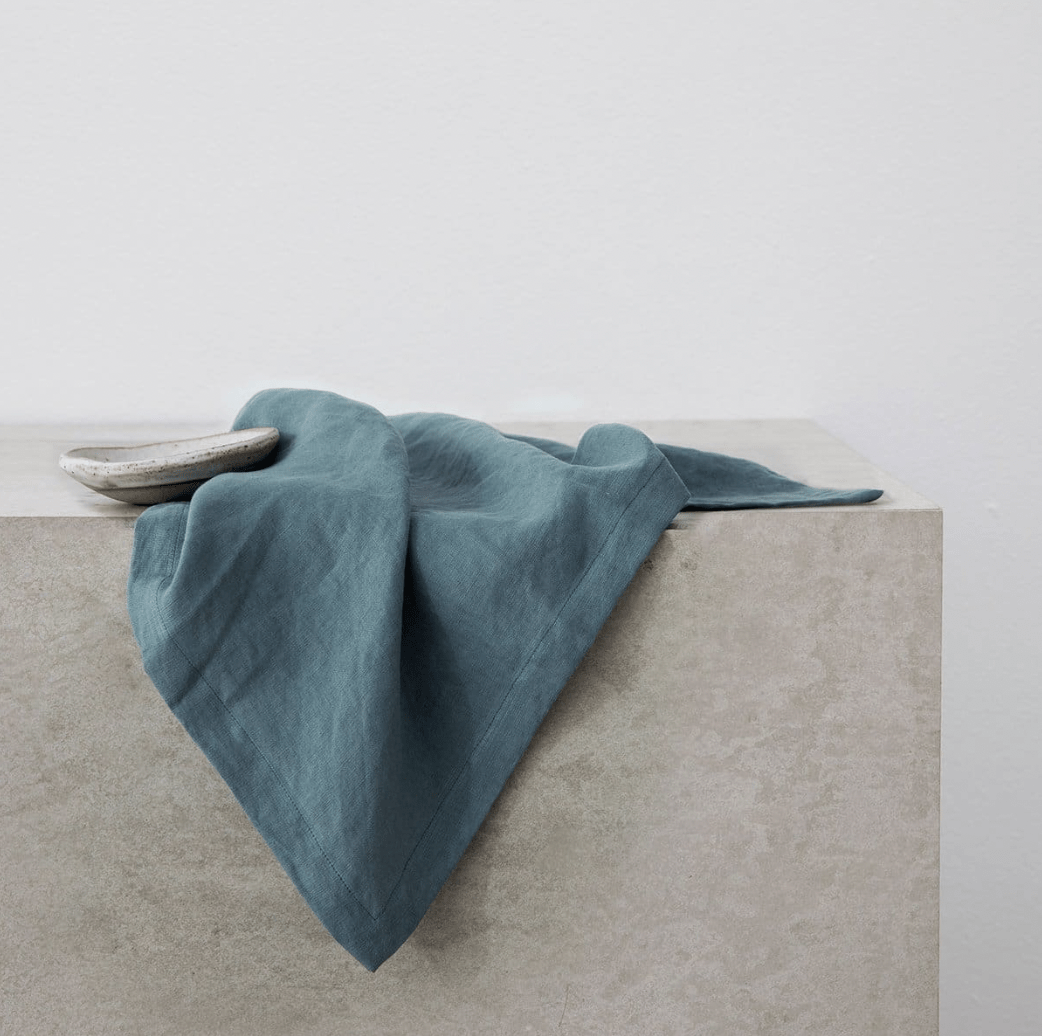 Washed Linen Napkin Set of 4 - elsie green - Textiles