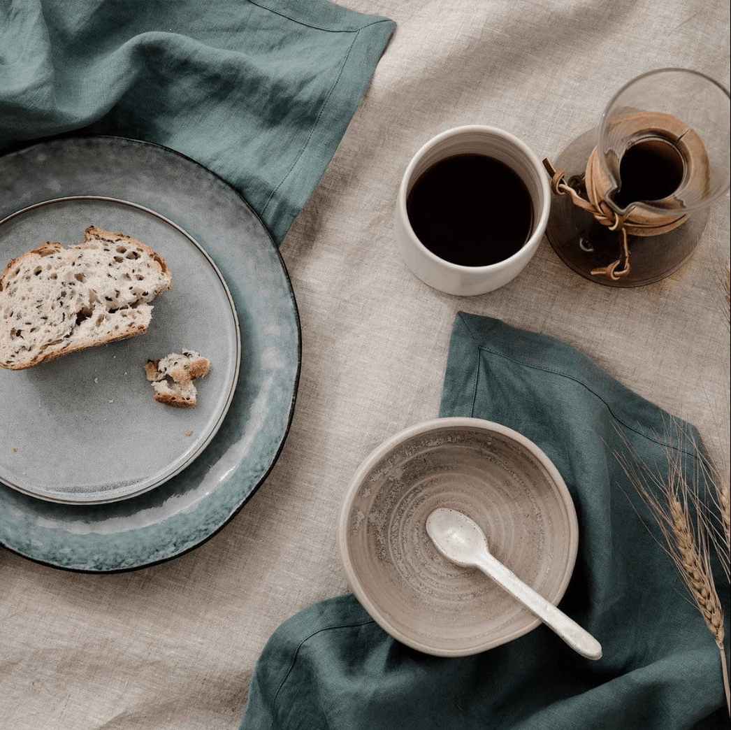 Washed Linen Napkin Set of 4 - elsie green - Textiles