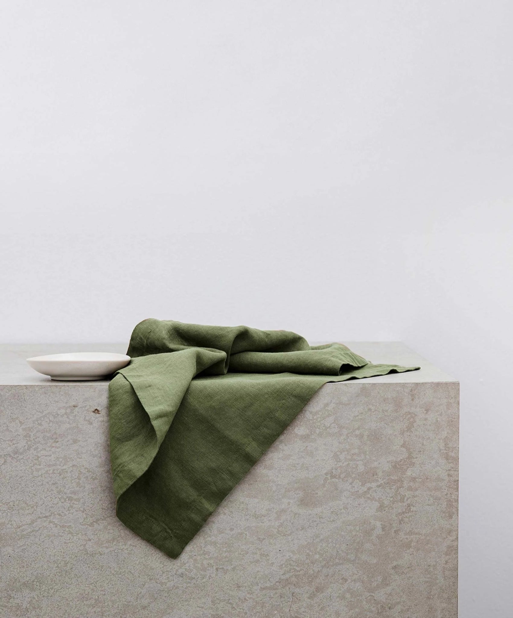Washed Linen Napkin Set of 4 - elsie green - Textiles