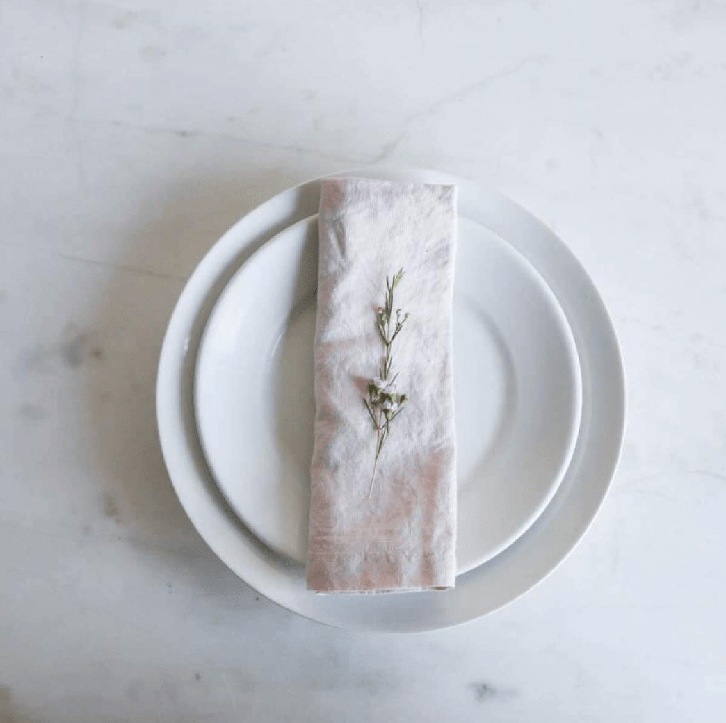 Washed Linen Napkin Set of 4 - elsie green - Textiles