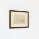 Watercolor with Boats and Fortress - elsie green - art