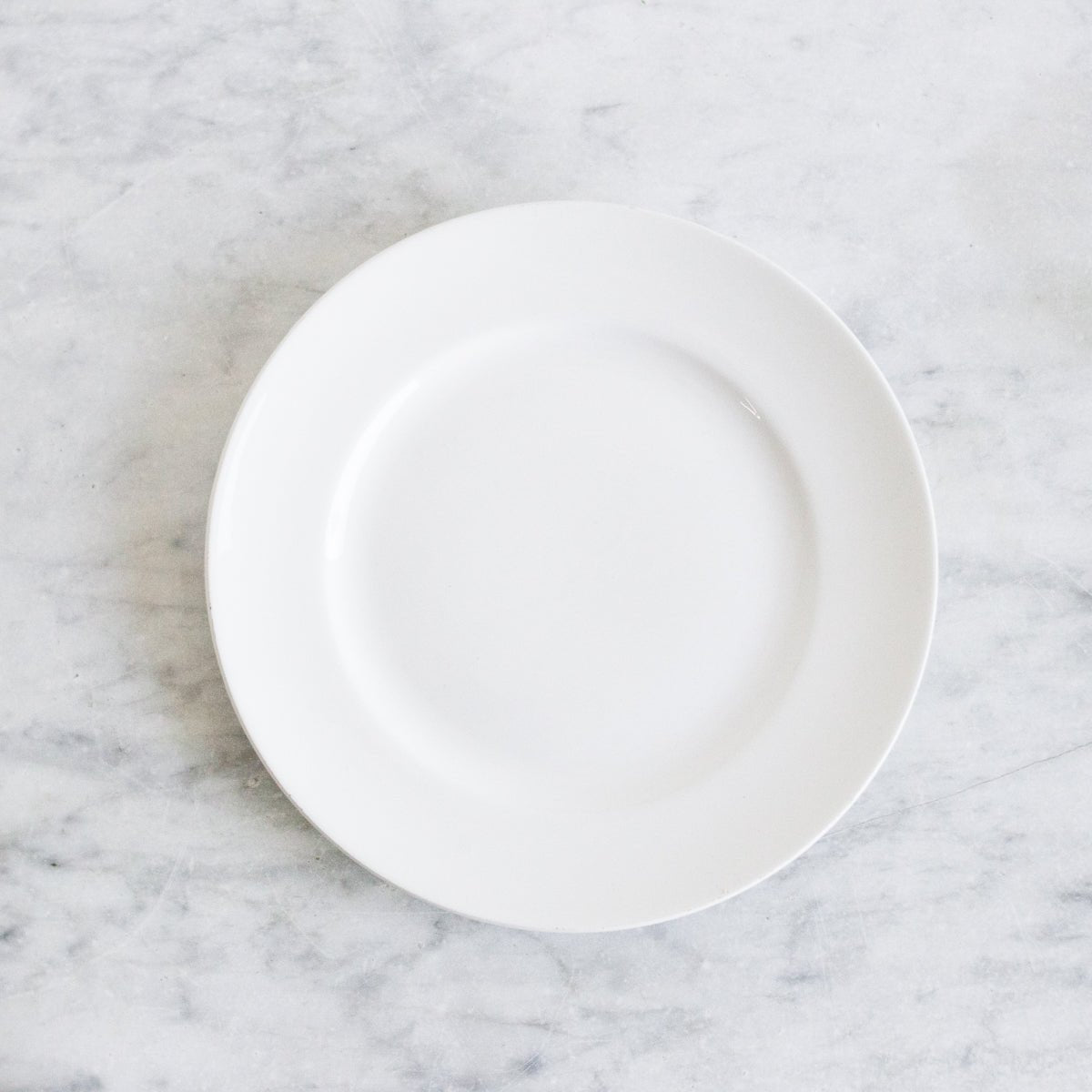 White Porcelain Salad Plate Set of 6 - elsie green - The French Kitchen