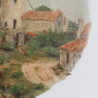 Windmill on Oval Canvas Oil Painting - elsie green - art