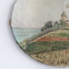 Windmill on Oval Canvas Oil Painting - elsie green - art