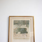 Wintery Trees Lithograph - elsie green - art