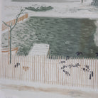 Wintery Trees Lithograph - elsie green - art