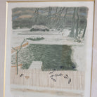 Wintery Trees Lithograph - elsie green - art