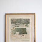 Wintery Trees Lithograph - elsie green - art