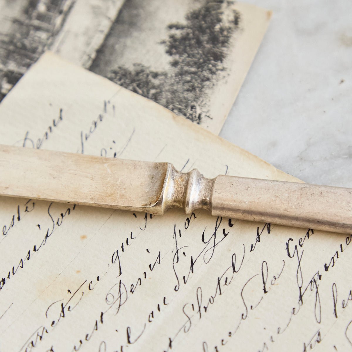 Wm. Rogers & Son Silver Plated Letter Opener | The Patrick Orbe Collection - elsie green - the french kitchen