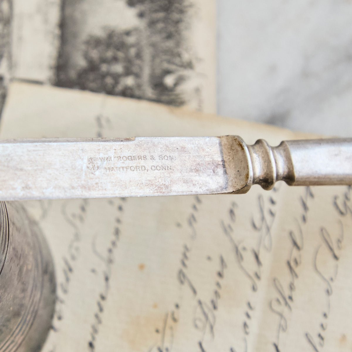 Wm. Rogers & Son Silver Plated Letter Opener | The Patrick Orbe Collection - elsie green - the french kitchen